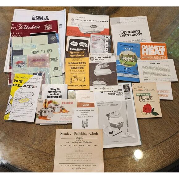 Vintage Ephemera Lot Product Manuels Advertising Instruction 50's 60's 70's 80's - Picture 16 of 16
